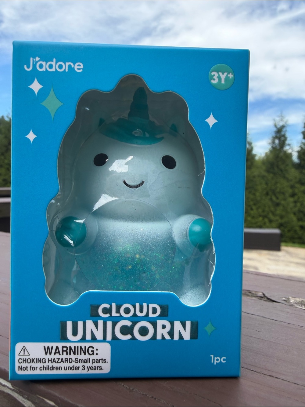 jAdore Cloud Unicorn Kids Toy - Teal/Blue
